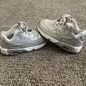 Size 8 metallic silver Nike airmax